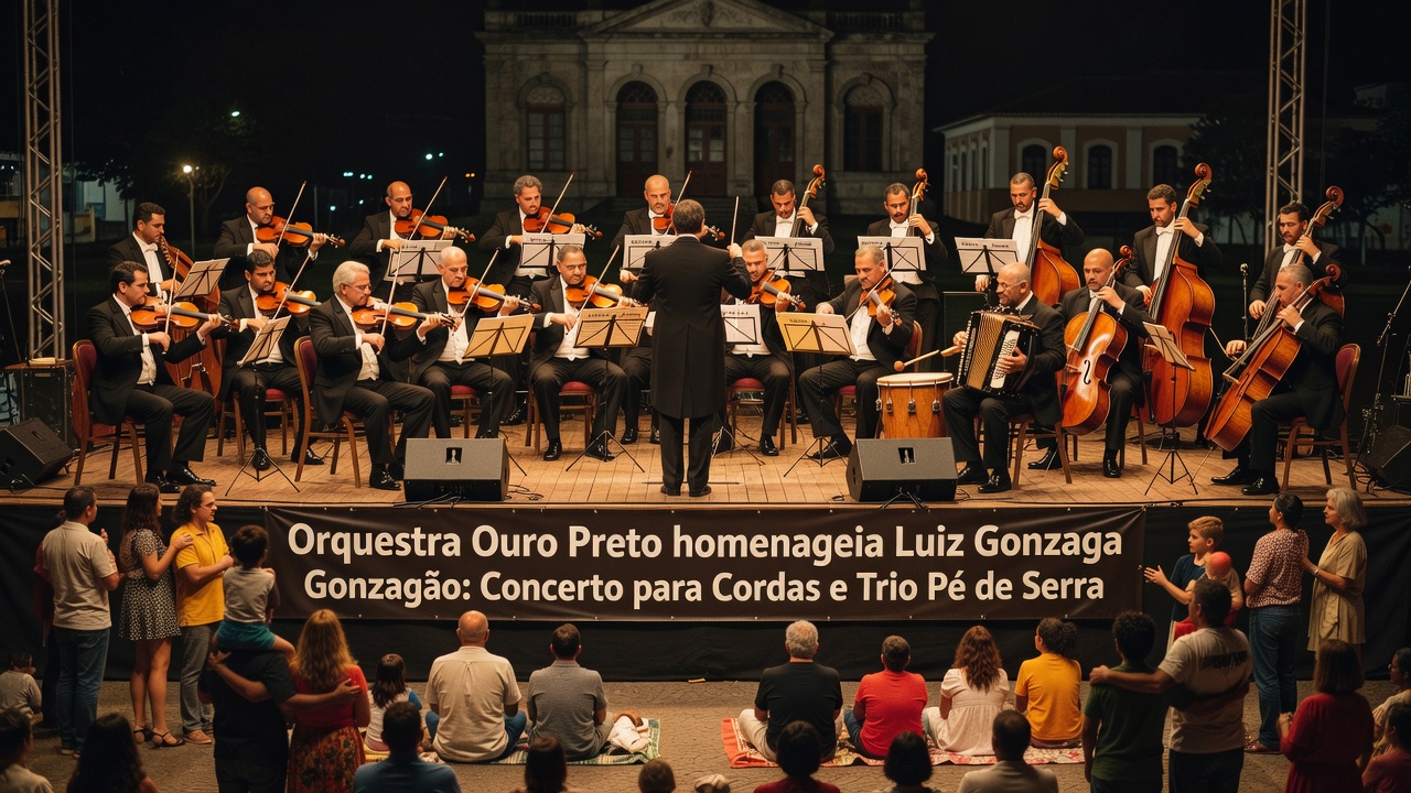 Orquestra Ouro Preto homenageia Luiz Gonzaga em Santa Bárbara