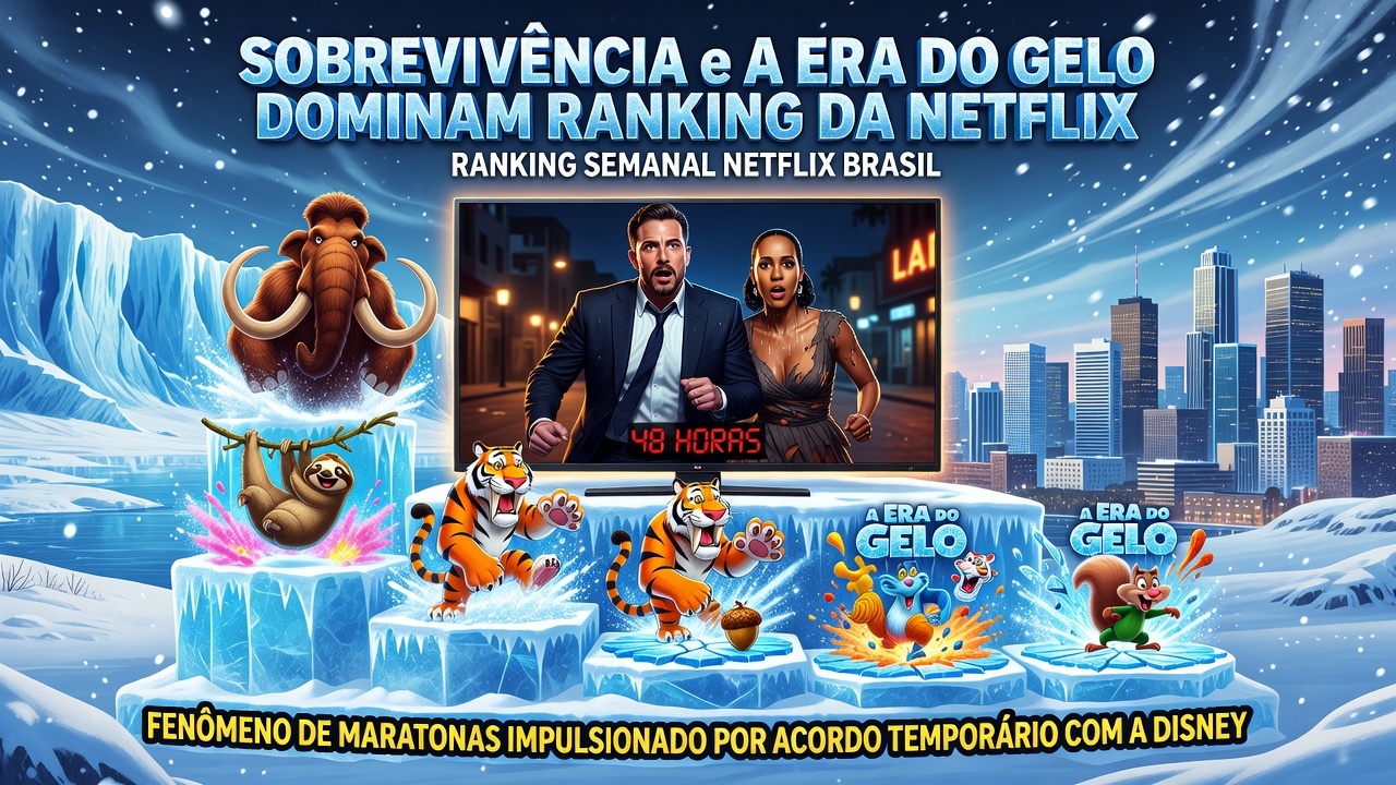 "Sobrevivência" e "A Era do Gelo" dominam ranking da Netflix